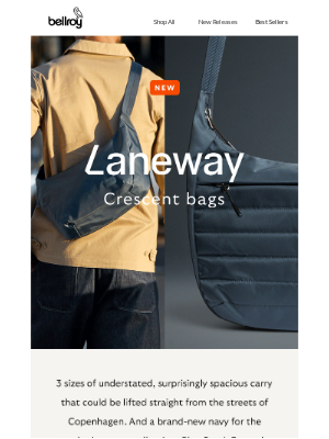 Bellroy - New: Laneway Crescent Bags