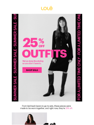 LolÃ« - SUMMER SALE: 25% OFF OUTFITS