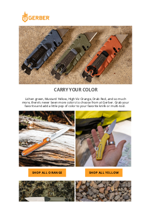 Gerber Gear - More Colors Than Ever Before