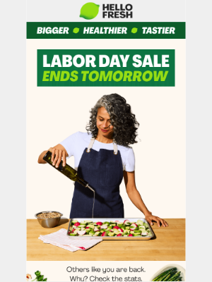 HelloFresh USA - Ends tomorrow! Labor Day Sale