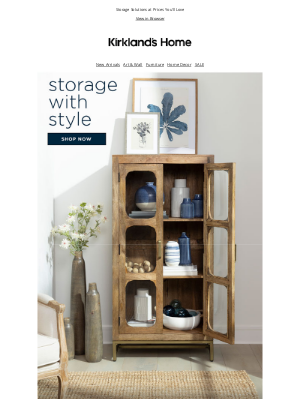 Kirkland's - Time to Get Organized! Stylish Storage Now on Sale!