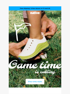 Native Shoes - Game on, campers