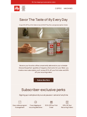 illy - Subscribe Now & Save