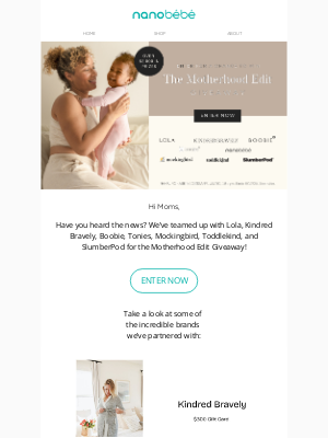 Nanobébé - 🎁Enter for a chance to win the Motherhood Edit Giveaway!