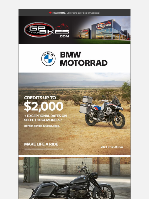 GP Bikes - 🚨 Save Up to $2,000 on 2024 BMW Models – Offer Expires June 30th