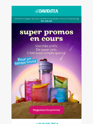 DAVIDsTEA - 🔥 Promos vraiment hot à des prix trop cool ❄️