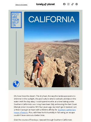 Lonely Planet - A desert road trip in Southern California