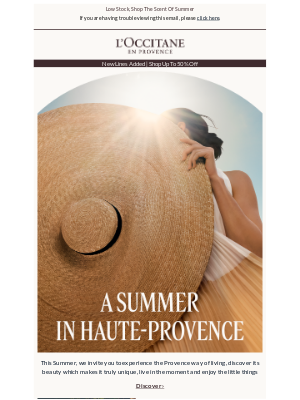 L'Occitane (United Kingdom) - An Invitation To A Provence Summer