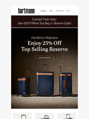 Hartmann - This Weekend Only: Save $100 When you Purchase 2+ Reserve