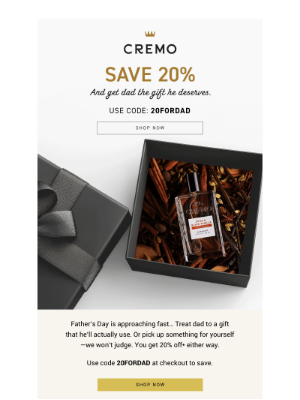 Cremo - 20% off inside