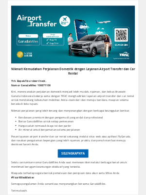 Garuda Indonesia - Nikmati Kemudahan Perjalanan Domestik dengan Layanan Airport Transfer dan Car Rental
