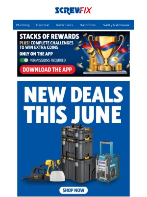 Screwfix (United Kingdom) - Still hot 🔥 June deals you don’t want to miss