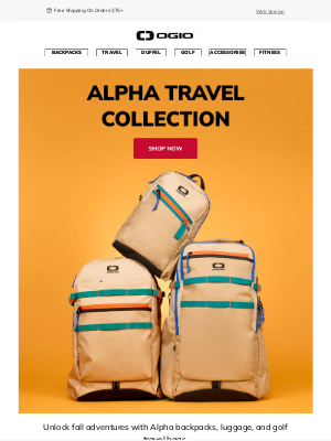 Ogio - Gear Up for Fall Travel | Shop the Alpha Collection