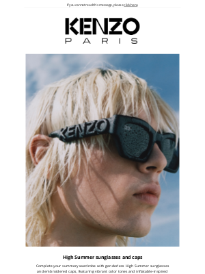 Kenzo - High Summer sunglasses and caps