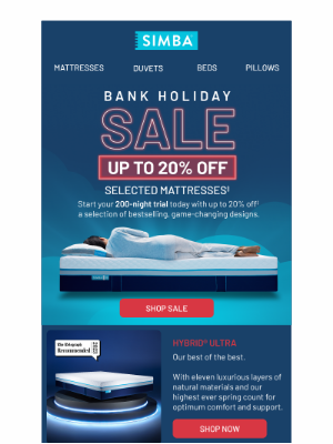 Simba Sleep (United Kingdom) - Up to 20% OFF inside 👇