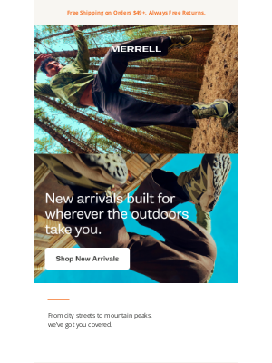 Merrell - Hot off the trail: New Arrivals have landed