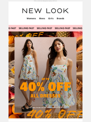 Up to 40% off summer dresses☀️