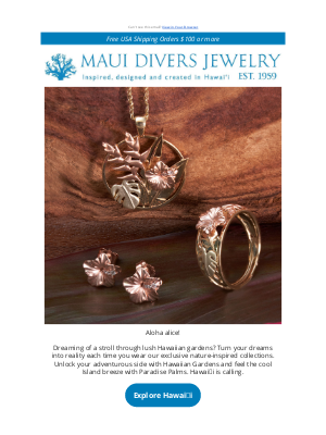 Maui Divers Jewelry - Your Golden Hawaiian Gardens