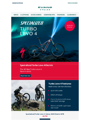 Evans Cycles (United Kingdom) - The Unbelievable NEW Specialized Turbo Levo4