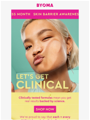 Byoma - Clinically proven formulas. Real results. 🧪