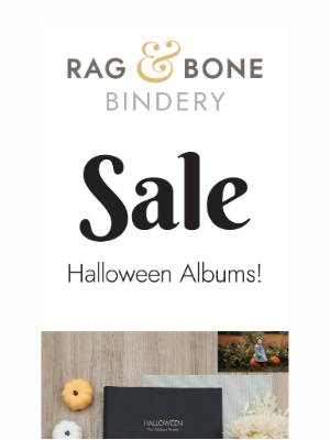 Rag & Bone Bindery - Personalized Halloween Albums are on Sale! 🎃