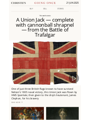 Christie's - Going Once No. 440 | A Union Jack from the Battle of Trafalgar