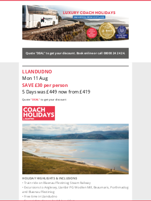 Glenton Holidays - Deals of the Week - SAVE up to £30 per person 😍