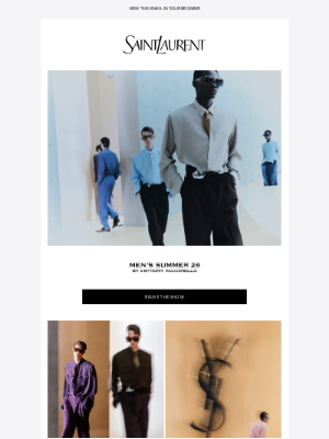 Yves Saint Laurent - Inside the Men's Summer 26 Show