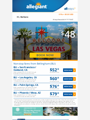 Allegiant Air - Summer savings | From $48