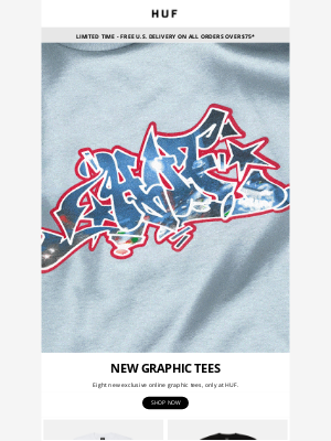 HUF Worldwide - New Graphic Tees