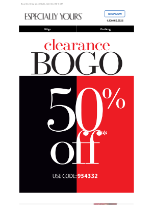 Especially Yours - BOGO 50% Off – Today Only!