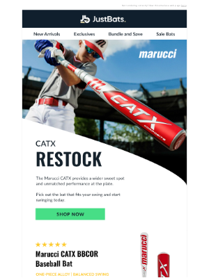 JustBats - Marucci CATX Restock
