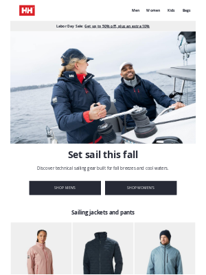 Helly Hansen - New in: fall-ready sailing gear