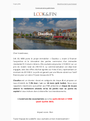 Look & Fin (France) - Nouveau dossier A : Claudius