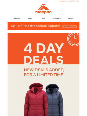 Macpac (Australia) - $149.99 Dispatch Rain Jackets and More Deals!