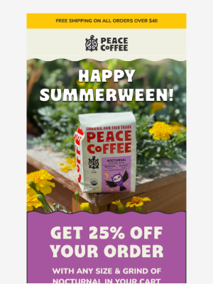 Peace Coffee - 🦉🎃 We’re in the Summerween spirit!