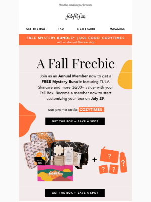 FabFitFun - The NEW Fall Box + freebie 🥰