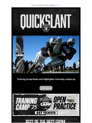 Oakland Raiders - Intensity Ramps UP At Training Camp