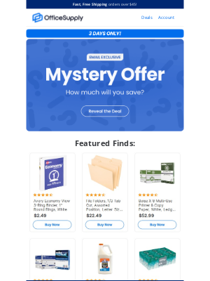 OfficeSupply - THIS WEEKEND ONLY: 🕵️ You’ve Been Selected for a Secret Offer!