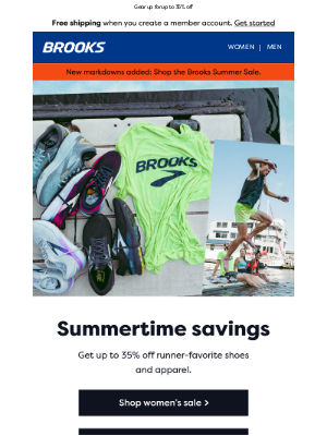 Brooks Running - Save on summer essentials 🏃