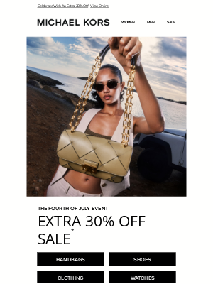 Michael Kors - It’s Here! Shop The Fourth Of July Event