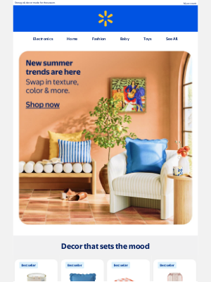 Walmart - Trending: sunshine-ready home upgrades 🗄️🧺