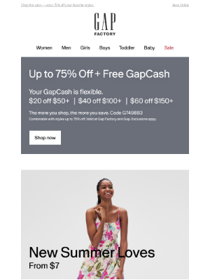 Gap Factory - The latest trends with beachy vibes (hint: use your $20 in free GapCash)