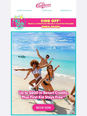 CheapCaribbean - MORE Savings at Blue Diamond Resorts 💎 Up to $600 in Resort Credits