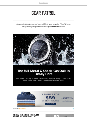 Gear Patrol - G-Shock Rolled Out a Full-Metal “CasiOak”