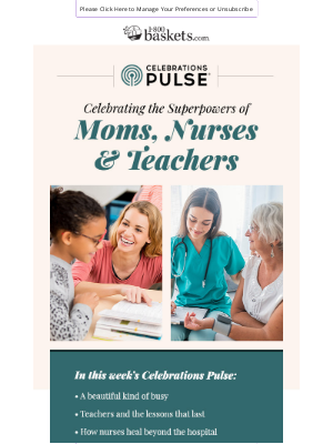 1-800-Baskets - This Month’s Real MVPs: Moms, Teachers, Nurses