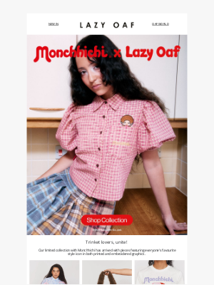 Lazy Oaf (United Kingdom) - Monchhichi X Lazy Oaf is Here 🐵