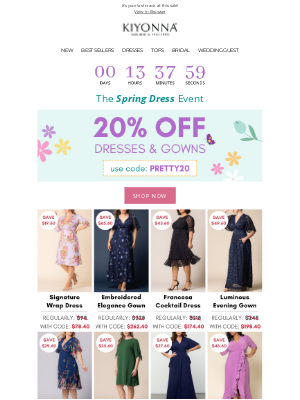 Kiyonna Clothing - Happy Easter + Last Day for 20% OFF 🐣
