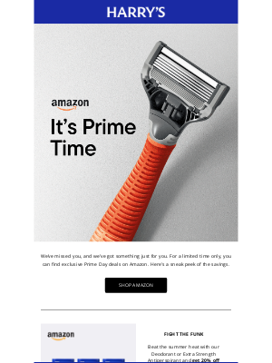 Harry's - Amazon Prime Day deals start now ⏰