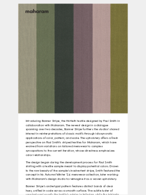 Maharam - Banner Stripe by Paul Smith